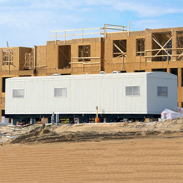 our construction trailers can be easily relocated to a different site during a project